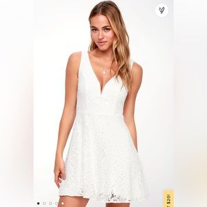 Lulus white flower dress